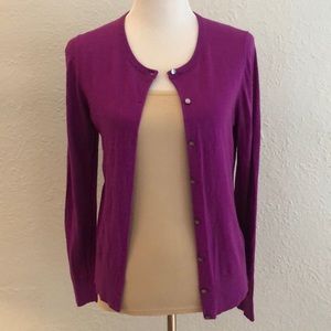 Plum cardigan